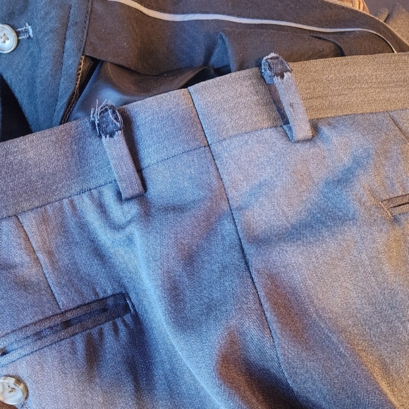 Indochino Mens Gray Wool Suit Jacket Blazer sz 40 Pants sz 34 Dress Work Wedding - Picture 13 of 14